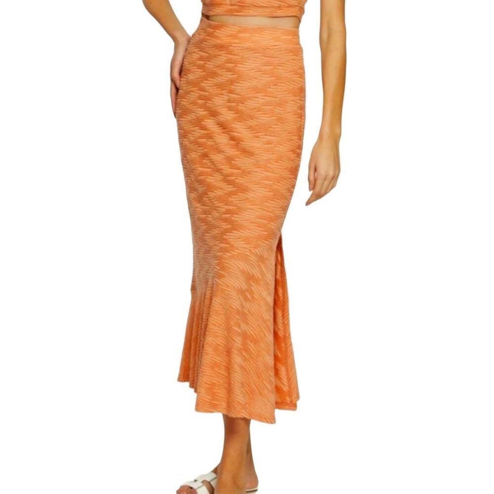Walter Baker Joy Midi Skirt Flattering Trumpet Shape Size X Small‎ New